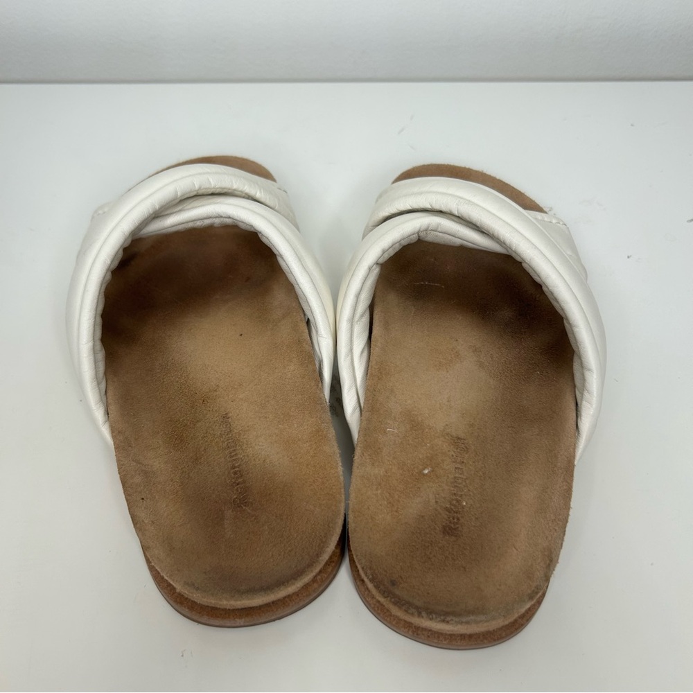 Reformation White Leather Sandals - Picture 2 of 6